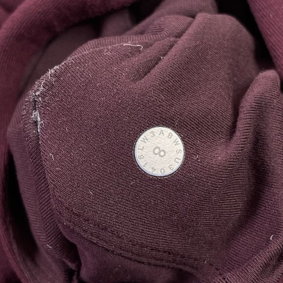 Lululemon Starting Place Hoodie Women's Size 8 Medium Garnet Rulu Yoga Q - Picture 7 of 11